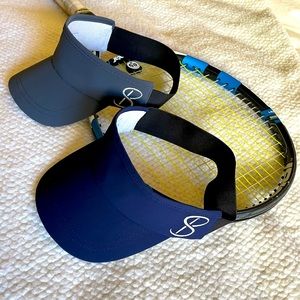 Two Sofibella Sun Visors in Navy (1) and Grey (1)
